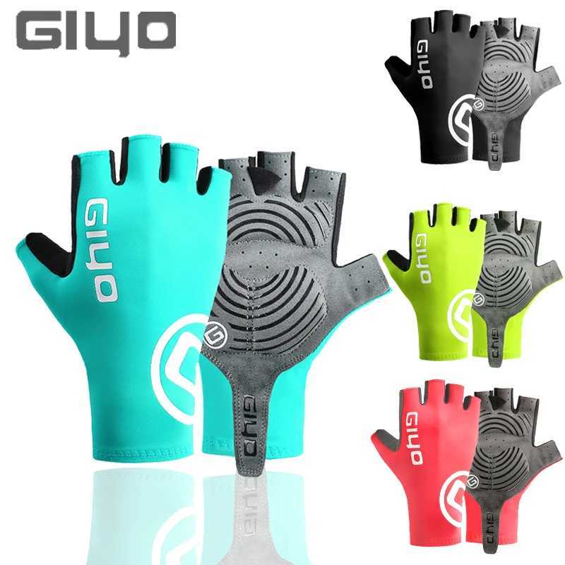 GIYO Mountain Road Bike Summer Bike Gloves Breathable Half Finger Gloves Mens and Womens Sports Cycling Shockproof Bike GlovesW241018