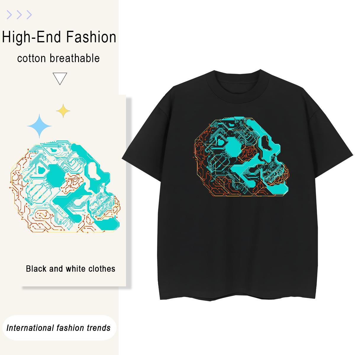 Designer Woman T Shirts 230g 100% Cotton Comfortable Daily Wear skull Unisex Tshirts Soft Customized Tops Tees