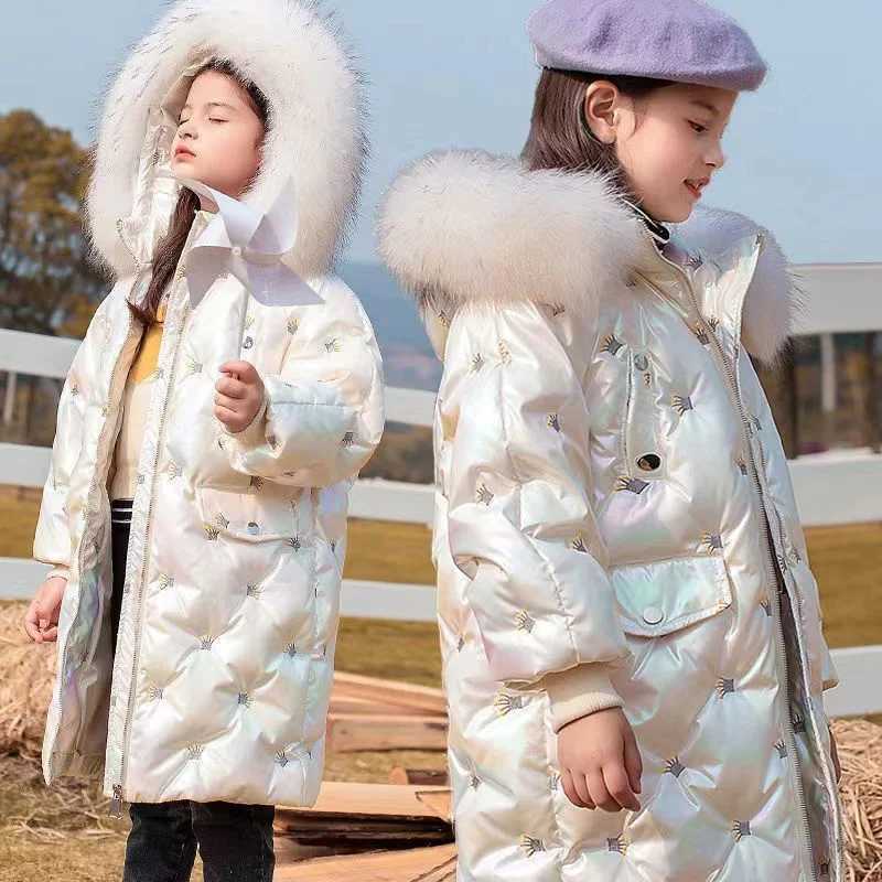 -30 thick jacket baby girl plush hooded jacket childrens winter smooth jacket childrens zipper park fashionable casual coat M241018