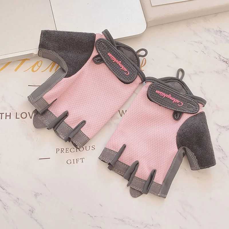 Mens Womens Summer Equipment Yoga Half Finger Ice Silk Fitness Gloves Non slip Exercise Bicycle Gloves N23W241018