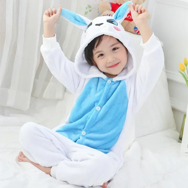 Green Frog Carnival Onesie Kids Pajama Flannel Animal Anime Kigurumi Full Body Boy Girl Sleepwear Sleep Children Clothes Set 241017