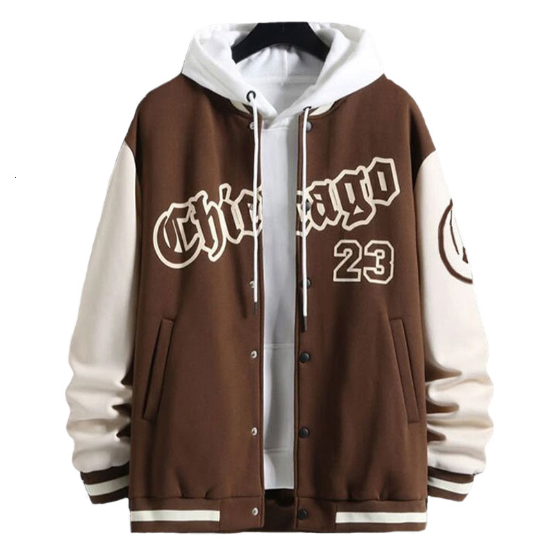 Autumn Coat Letter Printed Golf Wear Men Baseball Jacket Spring Casual Long Sleeve O-Neck Jackets Men's Coats S-Xxl