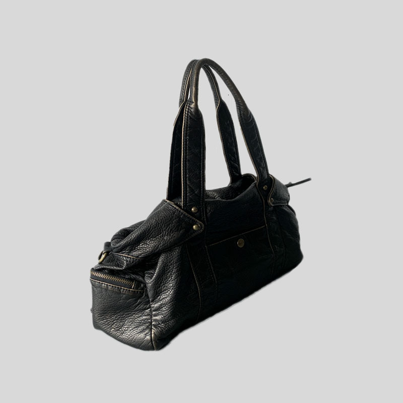 Moto & Biker Shoulder Underarm Bags For Women Designer Handbags And Purses 2023 New In Vintage Y2k PU Leather Crossbody