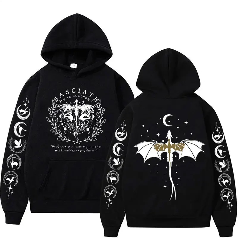 Xaden Riorson House Hoodies Iron Flame Dragon Rider Fourth Wing Emblem Sweatshirt Basgiath War Men Fashion Cool Oversized Hoodie 241009