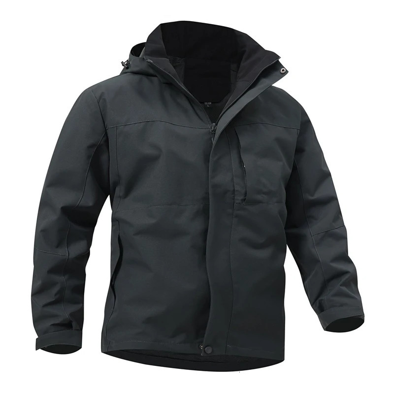 Autumn Mens Mountain Ski Jacket Waterproof Raincoats Outdoor Sports Windbreaker Breathable Hooded Coats Clothing 241018