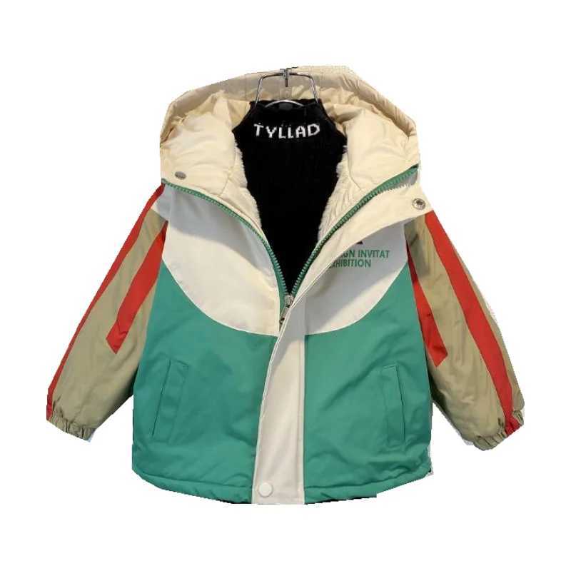 Boys outerwear cotton windproof outerwear cardigan woolen sweater Spring and Autumn Christmas gift warm childrens clothing M241018