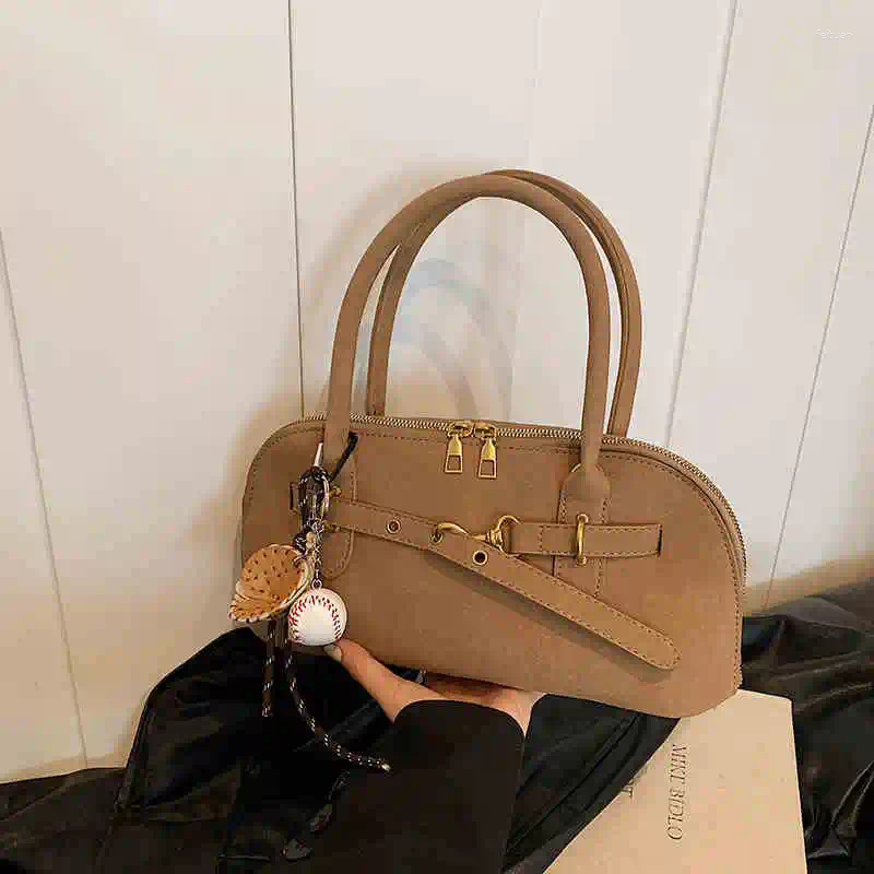Evening Bags Women Vintage Shoulder Faux Suede Solid Color All-Match Crossbody Autumn Winter Lady Commuter Handbags
