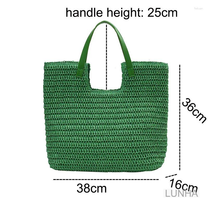 2025 new totes womens shoulder bags large capacity tophandle handbag hollow paper straw woven bag simple casual zhanyishengli