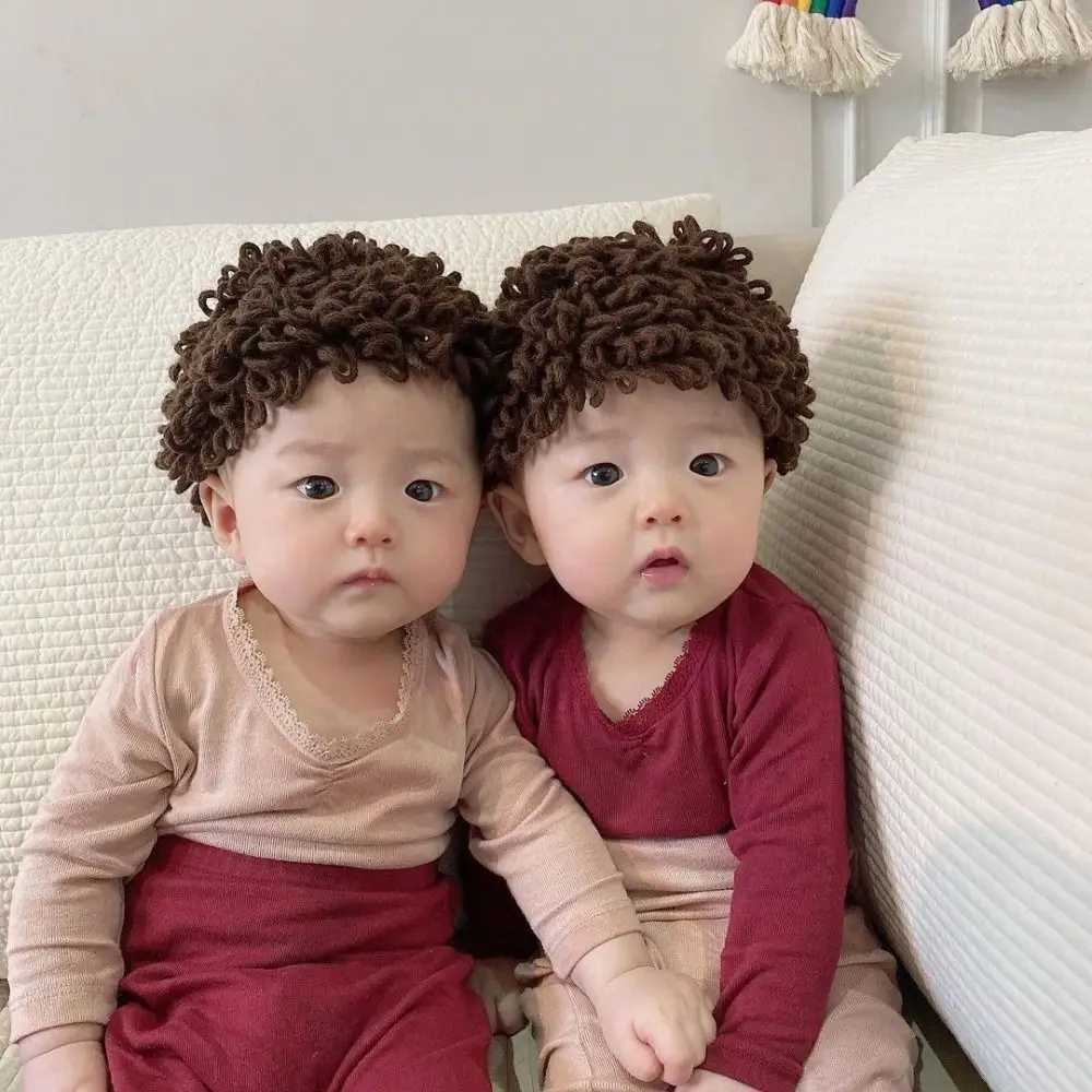 Baby Accessories Kid Headwear Beanies Photography Props Sweet Toddler Wig Hat Mad Scientist Hat Dreadlocks Hat Afro-hair Hat LX241018