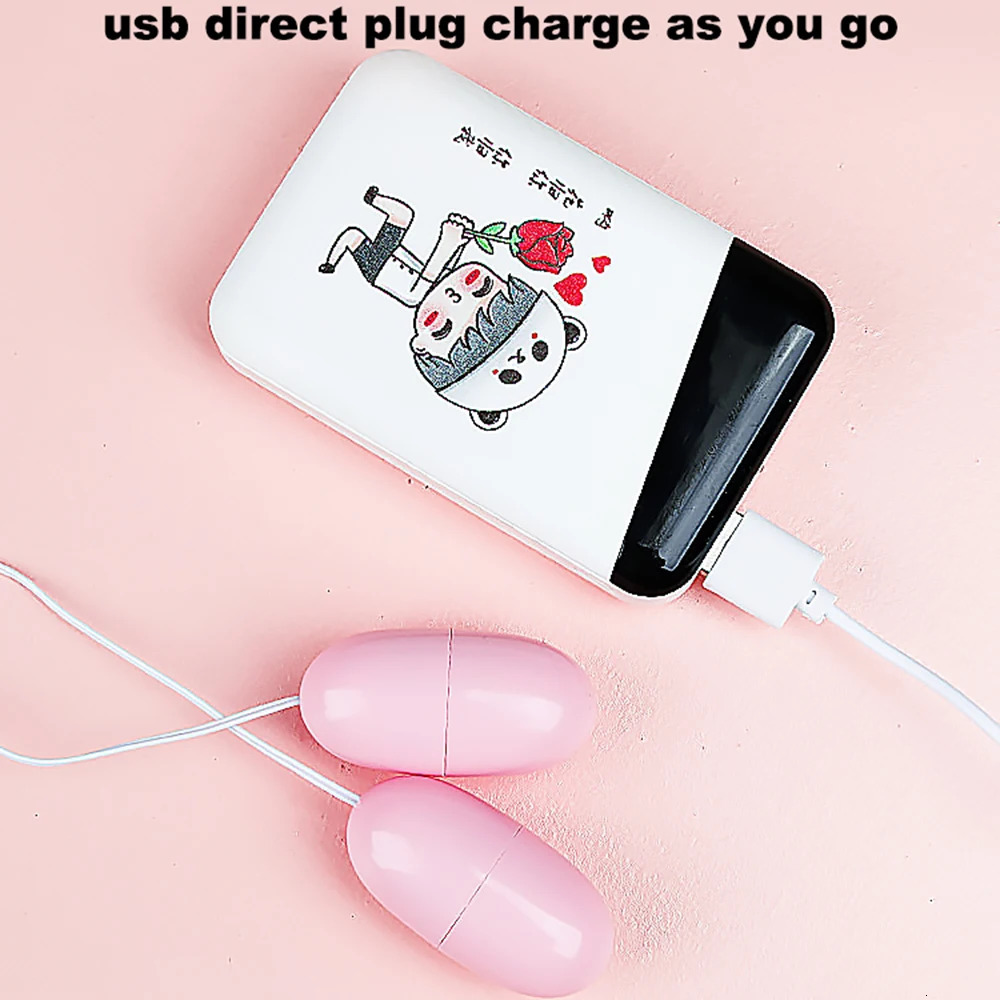 2PC USB vaginal massager Gspot clitoral stimulator tongue oral licking vibrator powerful sex toy female double vibrating egg 241009