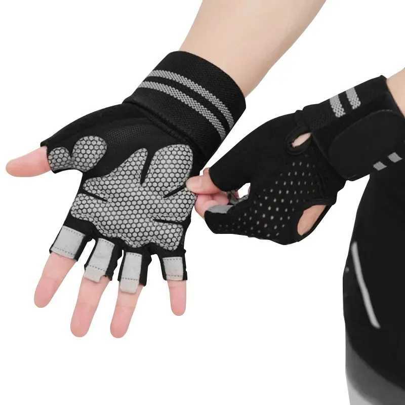 Fitness Straw Gloves Running Mountain Half Finger Gloves Yoga Training Outdoor Cycling Exercise GlovesW241018