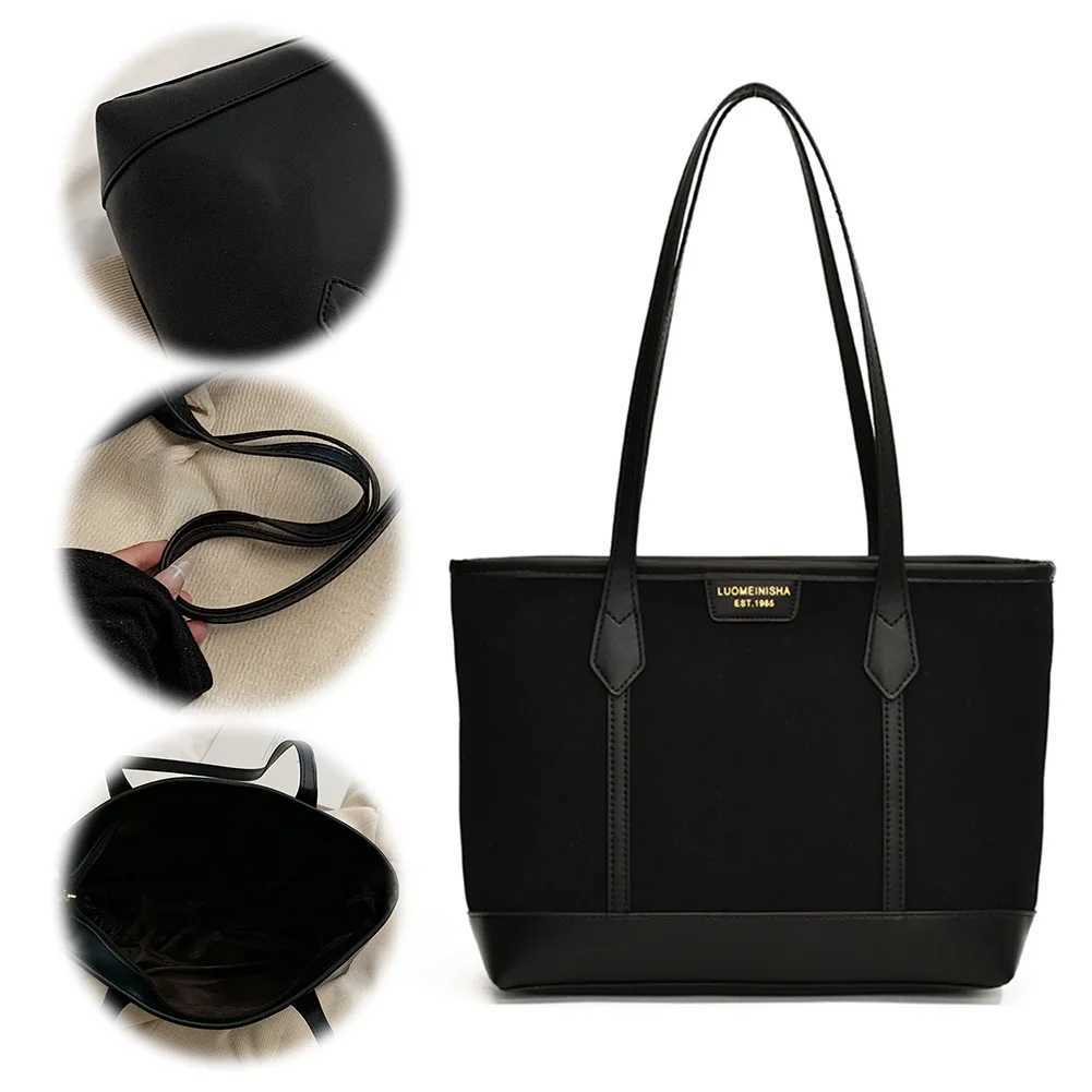 Ladies Suede Tote Bag with Zipper Shoulder Solid Color Underarm Shopping Commuter 241018