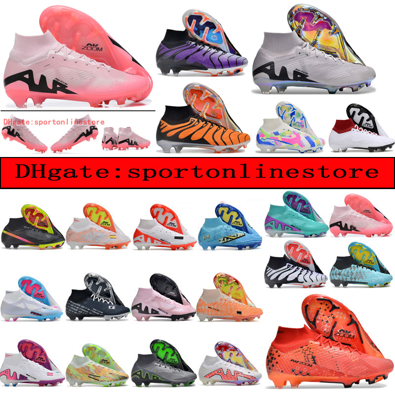 Send bags Mens Womens Football Boots Ronaldo CR7 XV Elite XXV FG Cleats Neymars ACC 15 Kids Boy Soccer Shoes Outdoor Trainers Botas De Futbol outdoor scarpe calcio