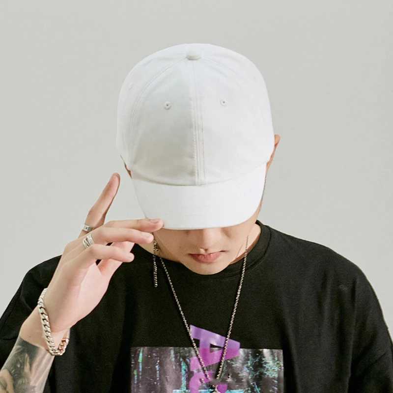 Japanese Short Brim Baseball Cap Vintage Soft Top Men Women Hat Summer Outdoor Adjustable Trucker Caps Streetwear Hip-hop HatsX241018