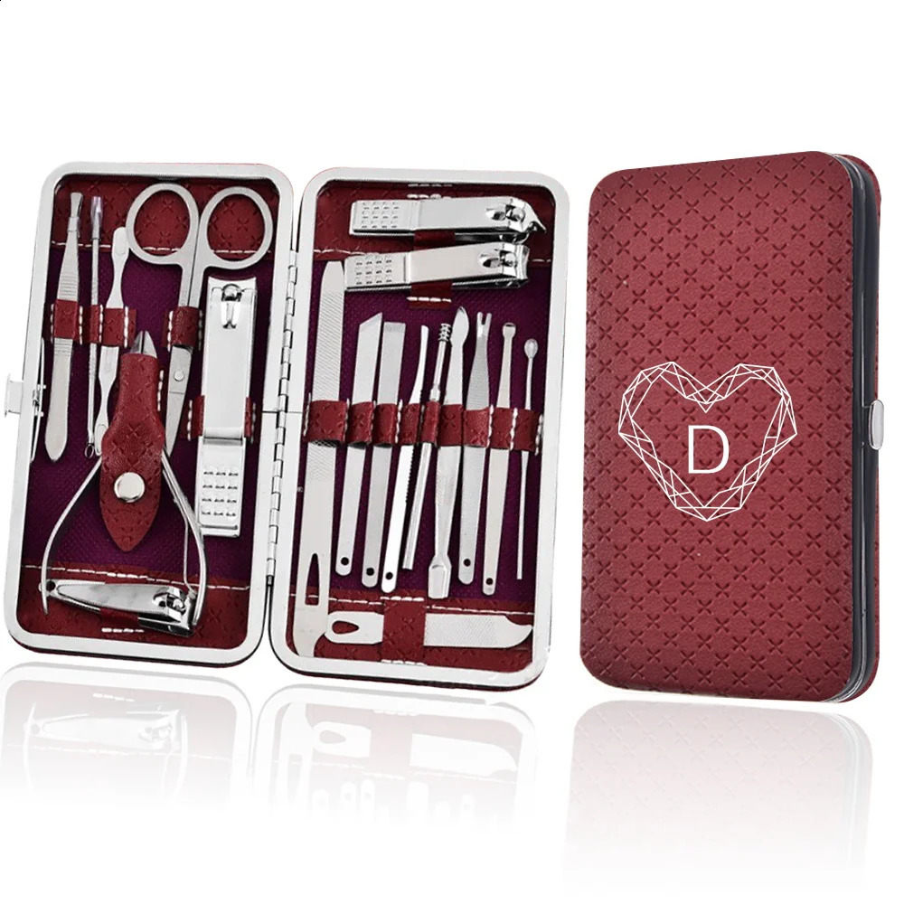 Nail Clipper Pedicure Set Manicure Kit Grooming Tool Toenails Fingernails Toenail Sharpener Portable Clipper 26 Letter Pattern 241017