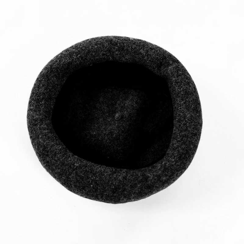 Citgeett Winter Kids Baby Girls Wool Beret Hats Winter Warm Hat Adjustable Hat LX241018