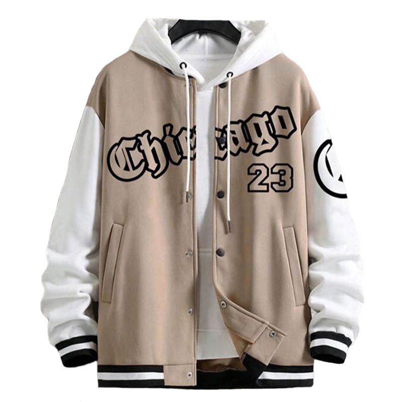 Autumn Coat Letter Printed Golf Wear Men Baseball Jacket Spring Casual Long Sleeve O-Neck Jackets Men's Coats S-Xxl