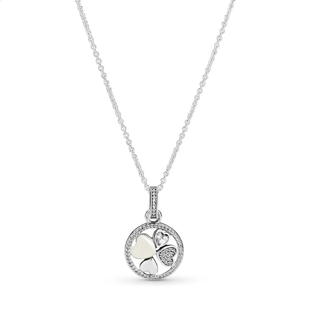 selling high-quality 925 sterling silver Fit original heart-shaped necklace classic ladies DIY jewelry Christmas gift 241018