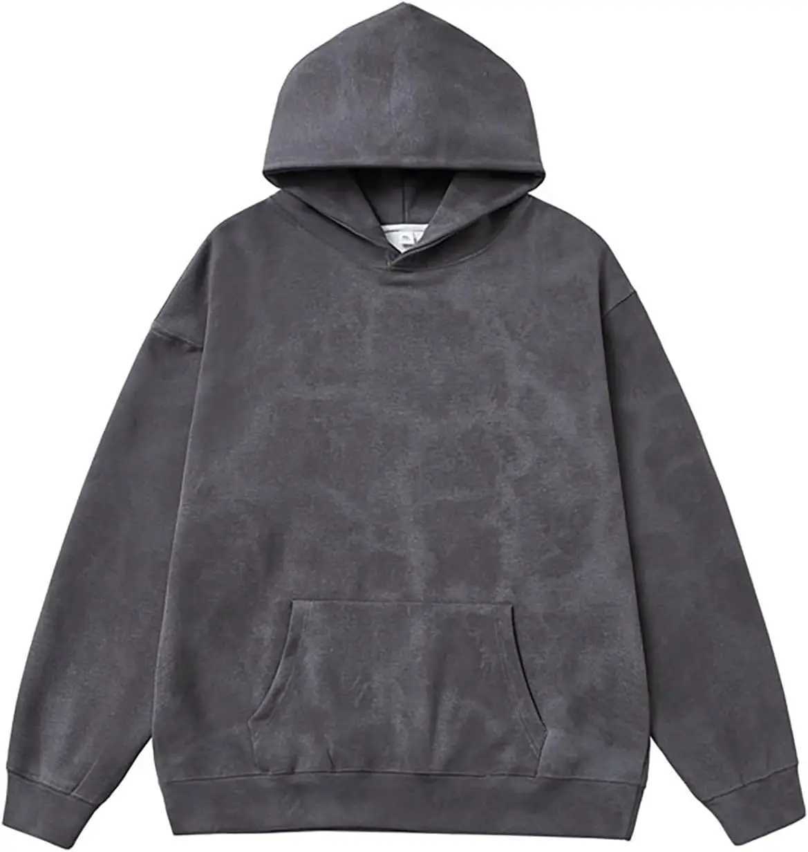 Mens Hoodies Pullover Oversized Plain Vintage Heavyweight Hoodie Men Streetwear Wash Plush Cotton Outdoor SweatshirtC241018