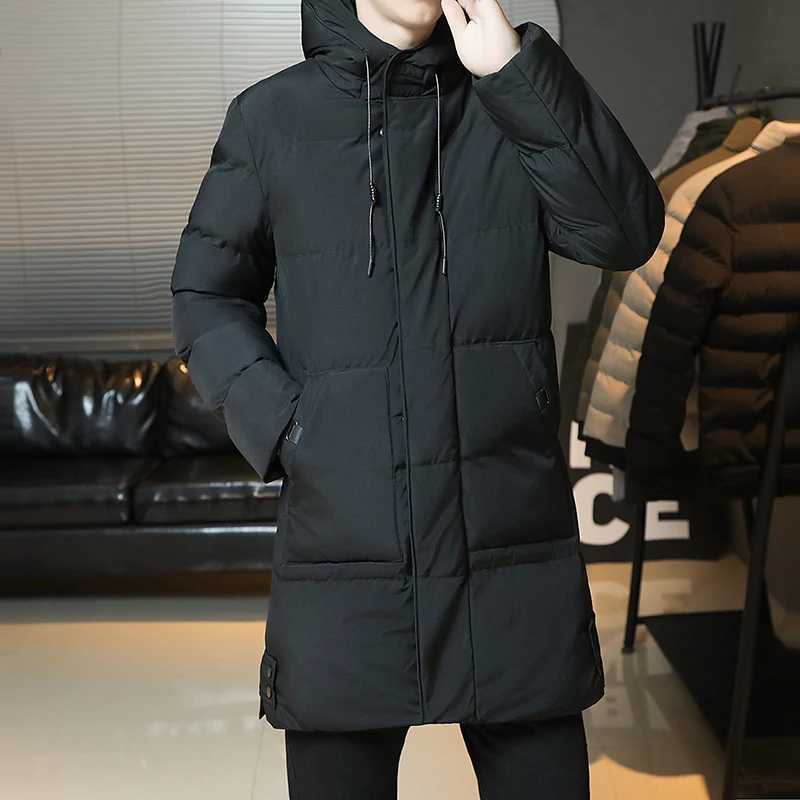 Slim Fit Jackets 2024 Winter Jackets For Men Hooded Casual Long Cotton Jackets Thicker Warm Parkas New Male Outwear Winter Coats LX241018