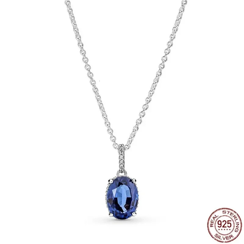 Classic 925 sterling silver sparkling multi round heart-shaped pendant necklace set n original charm beads DIY exquisite gift 241018