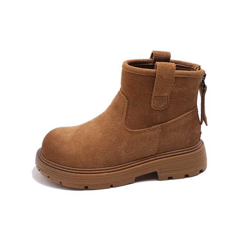 Boots Retro Kids Shoes Boots for Girl Simple Versatile Boys Platform Ankle Boots New Round-toe Non-slip Children Causal Fashion Boots H241018