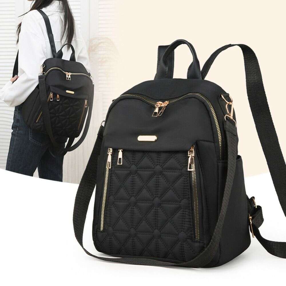 Fashion Nylon Backpack Multifunctional Large Capacity Student Shoulder Bag Women