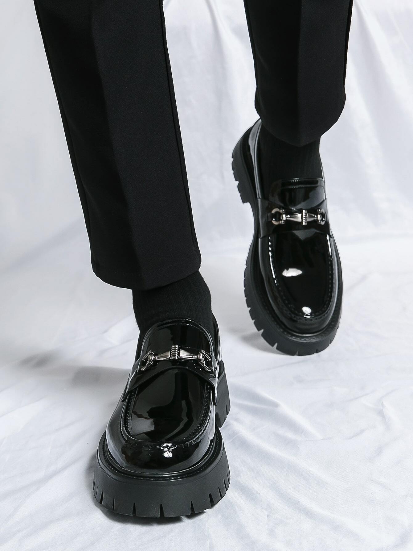 New Men British Style Formal Business Casual Lightweight Commuting Leather Shoes Ddmythur