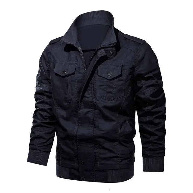 Men Casual Cotton Military Bomber Jacket Mens Jackets Coats Army Slim Fit Pilot Casacas Para Hombre 241018
