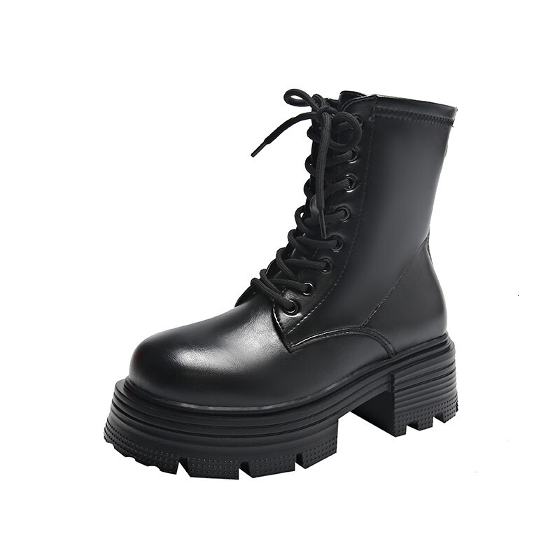 New Martin boots with straps for autumn and winter 2024, slimming British style versatile and fashionable short boots for women