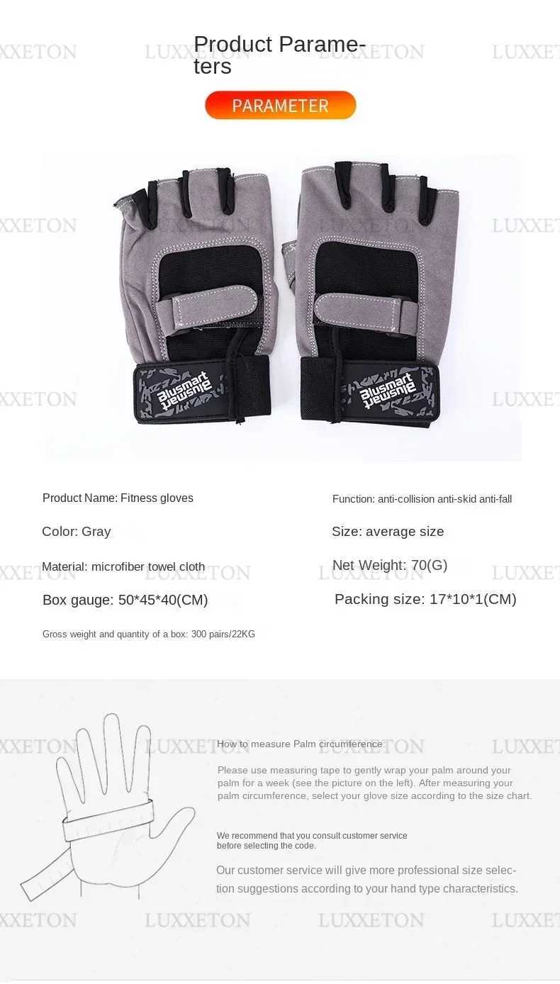 Fitness Gloves Breathable Fitness Weightlifting Mens Crossfit Fitness Training Exercise GlovesW241018