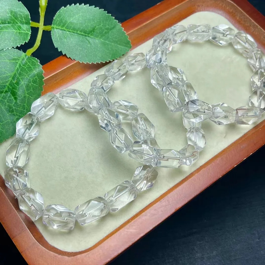 1 piece of Fengbaowu natural quartz bracelet irregular beads crystal therapy stone fashionable jewelry gift 241018