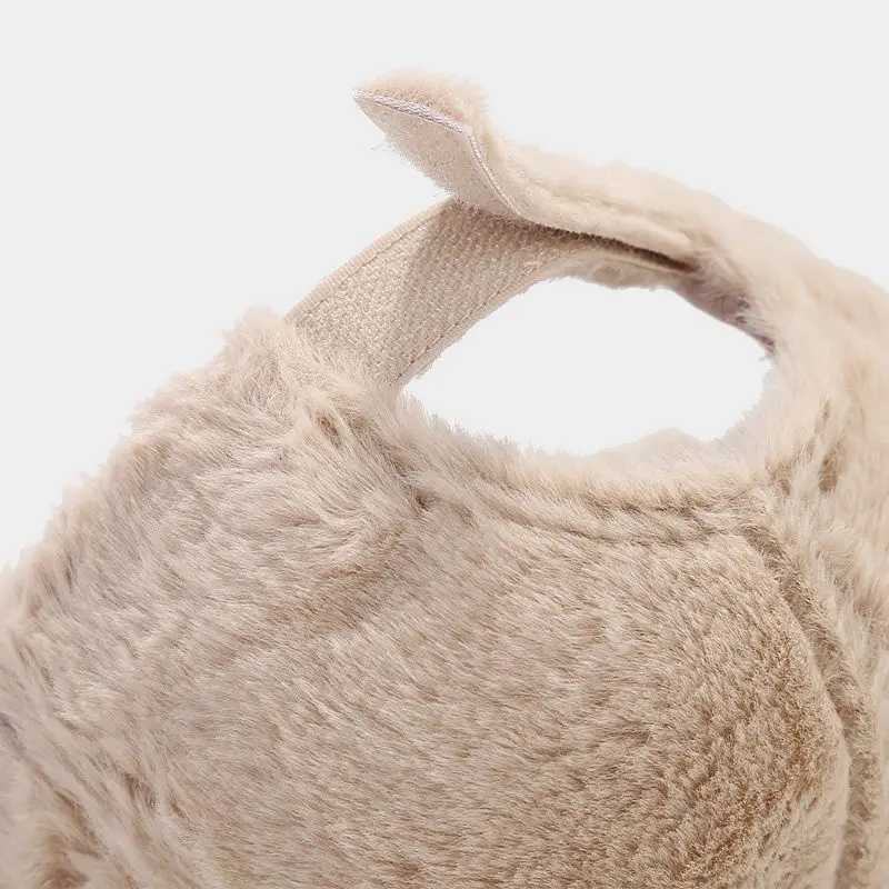 Autumn and Winter Womens Cat Ears Baseball Cap Plush Duck Tongue Cap Cartoon Fashion Rebound Cap Adjustable Leisure CapX241018