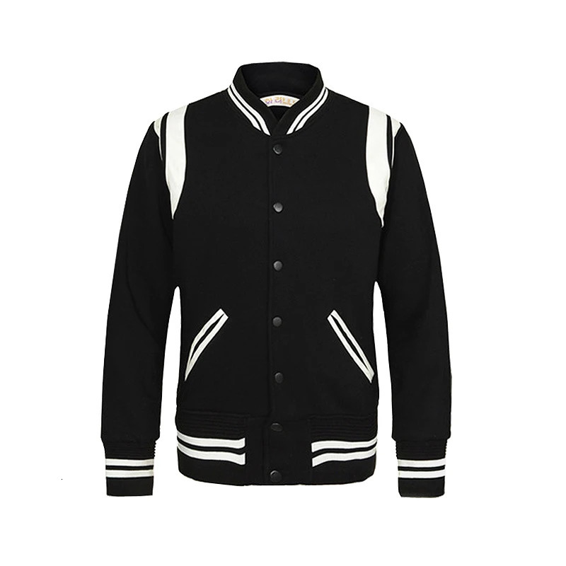 Supzoom Arrival Top Fashion Rib Sleeve Autumn And Winter Spliced Short Casual Baseball Uniform Coat Bomber Jacket Men 241018