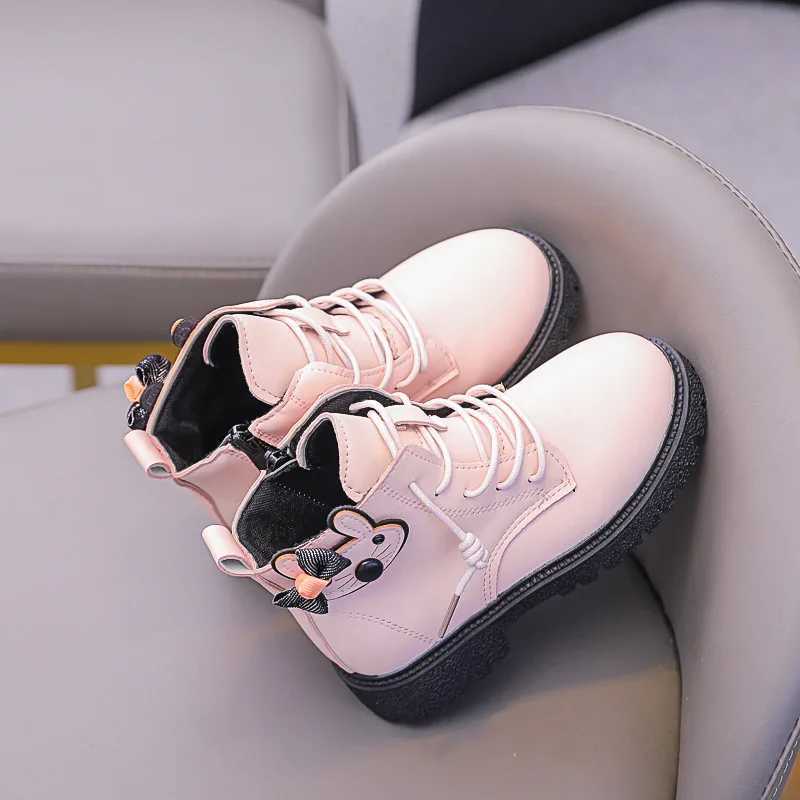 Boots Girls boots childrens short boots soft soled ankle boots princess boots childrens shoes girls winter shoes girls Botas Mujer Tenis H241018