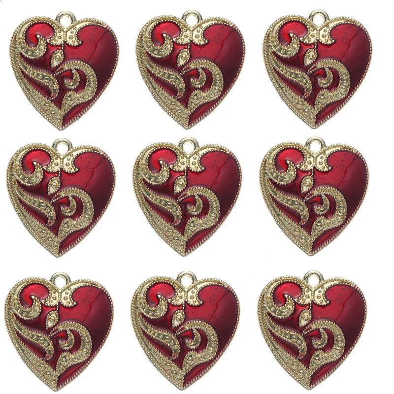 Trendy 10pcslot Eye Heart Shape Charms Pendant DIY Earrings Necklace for Jewelry Making Accessories 2321mm 241010