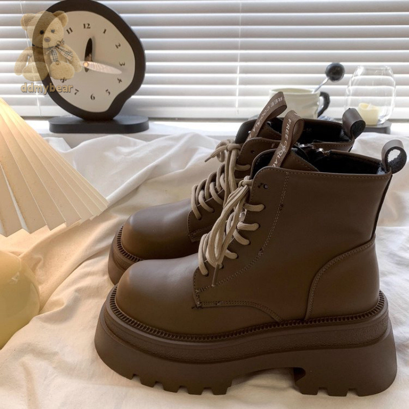 Ddmybear PU Lined Boots, Short Rubber Fashion Boots Chinese Brand Shoes F1023-46.5