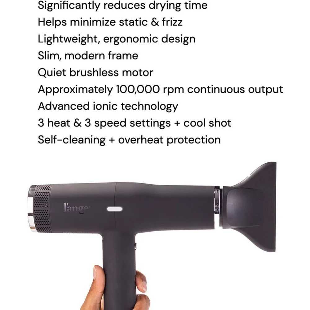 Quiet brushless hair dryer with diffuser 1875 watts used for 4X faster hair dryers W241018