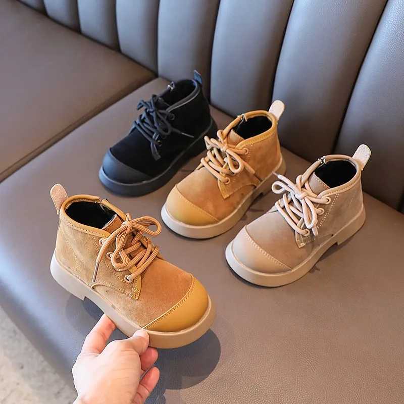 Boots Womens leather boots non slip soft Botnd low drag spring and autumn outdoor childrens fashion boots Zapatillas Mujer H241018
