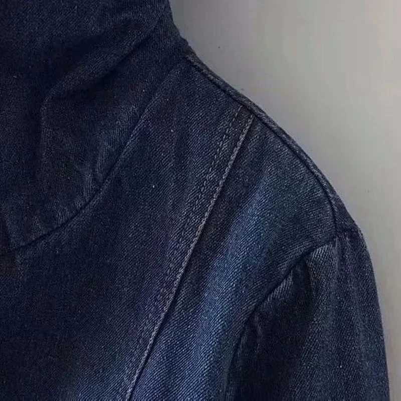 2024 New Winter Women Lamb Fur Parka Coat Warm Hooded Fur Denim Jacket Casual Jean Coat Female Thick Warm Denim Jacket X189X241018