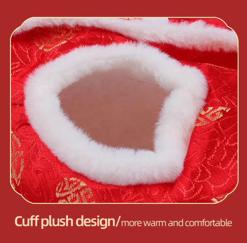 Pet clothing Tang style warm and thick two legged cat cotton coat New Year's celebration small dog vest cotton coat