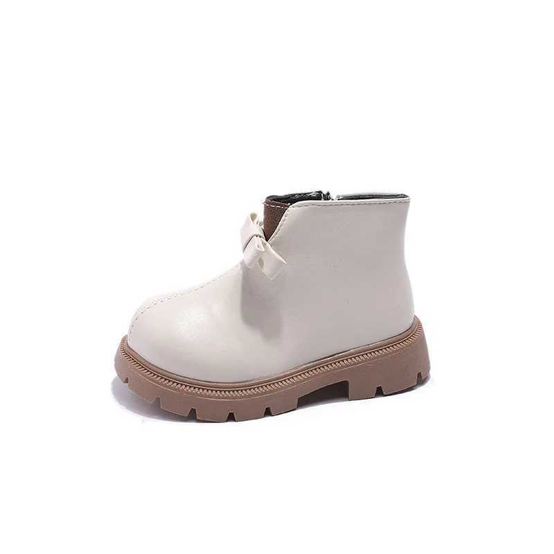 Boots Winter Childrens Fashion Boots Warm Plush Boots Childrens Girls Casual Cotton Shoes Princess Edition Dress Shoe Rack H08064 H241018