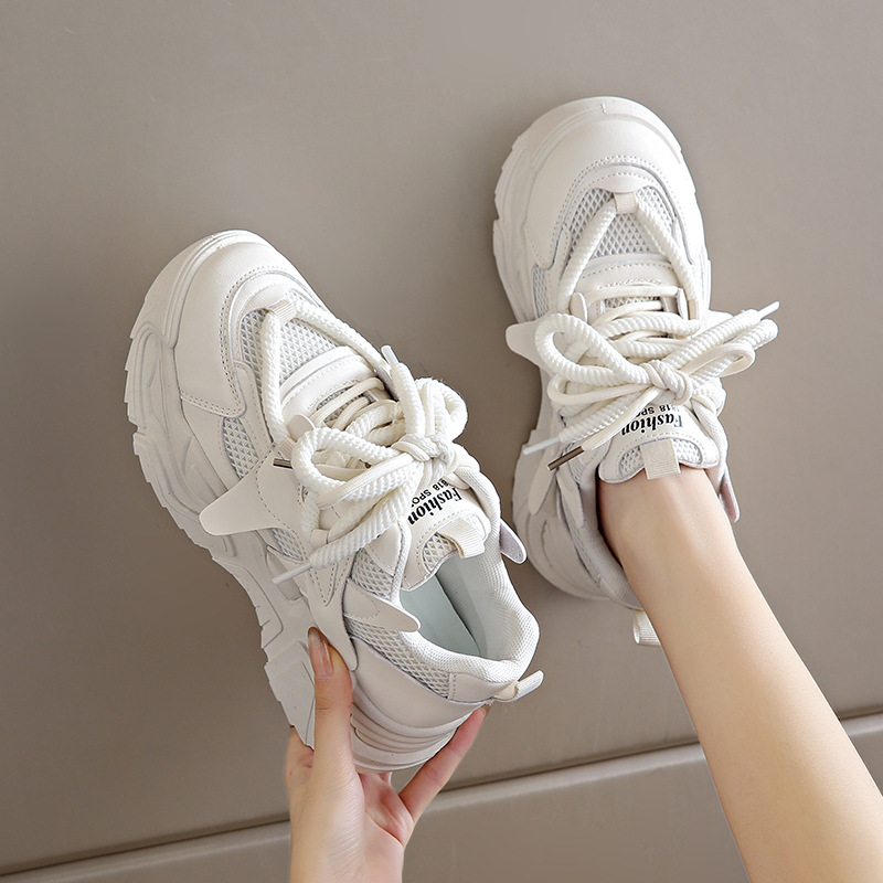 New Korean Version Instagram Trendy Versatile Thick Soled Casual Shoes