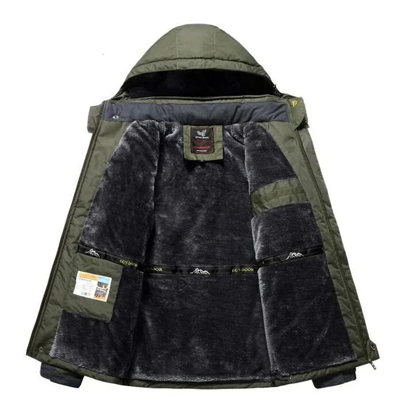 Winter Jacket Men Thick Warm Waterproof Hooded Parka Coat Windbreaker Military Fleece PlusSize 9XL Jaqueta Masculina 241018