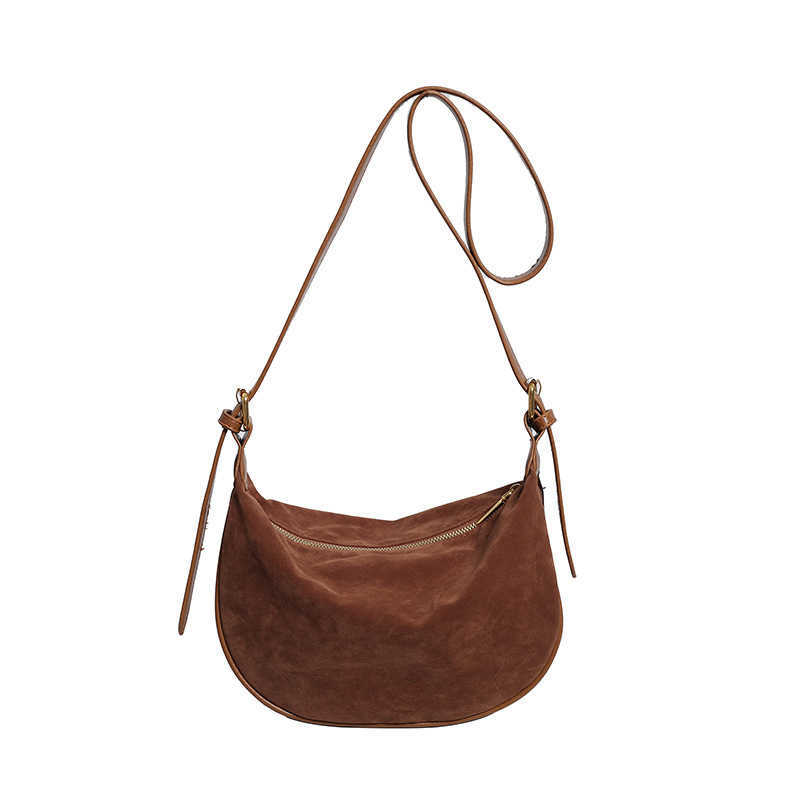 CMM Texture Suede Bag for Women Autumn and Winter New Fashion Trend Shoulder Bag Casual Crossbody Dumpling Bag