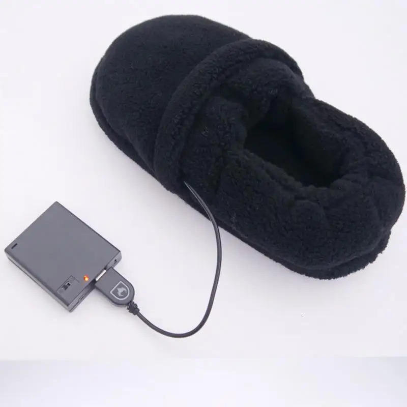 USB charging heated cotton shoes smart home heating warm mens and womens slippers indoor warm feet electric warm shoes241018