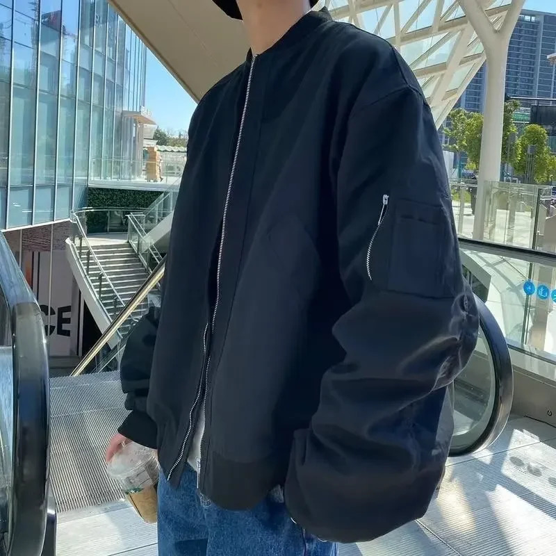 American Style Highend Feelbomber Jacket For Men Loosefit Casual Fashion Cityboy Workwear Top Baseball 241018