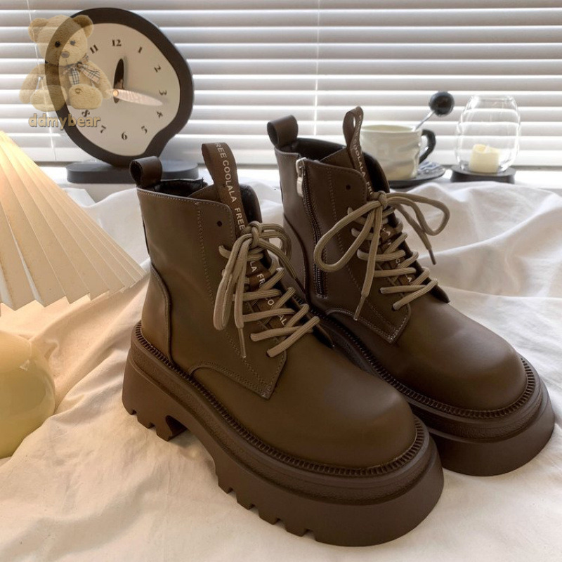 Ddmybear PU Lined Boots, Short Rubber Fashion Boots Chinese Brand Shoes F1023-46.5