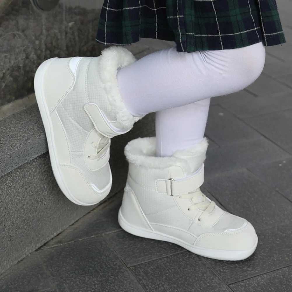 Boots Snow boots boys and girls platform boots childrens winter shoes fur warm ankle boots childrens thick boots H241018