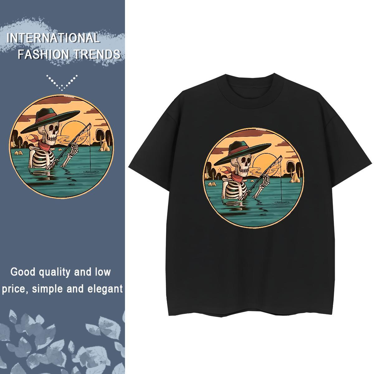 New T-Shirts 230g Pure Cotton Comfortable Home Outdoor sea Woman Tshirt Nice Custom Printing Tops Tees